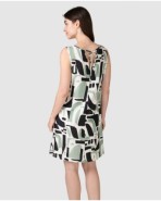 Vestit de platja curt de dona de tirants amb escot creuada