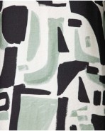 Women's short-sleeved t-shirt with abstract print