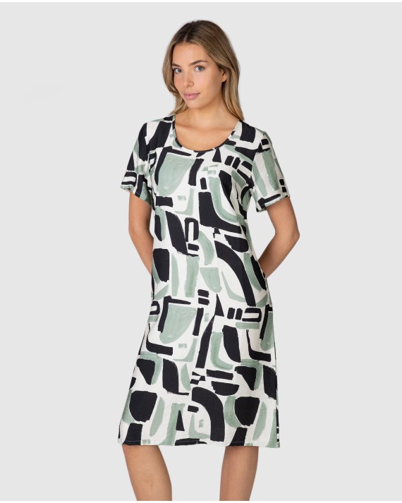 Women's short-sleeved t-shirt with round neck