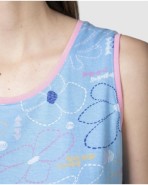 Pijama corto de mujer sin mangas estampado floral