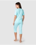 Pijama pirata de dona màniga curta estampat cor