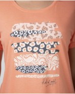 Pijama pirata de mujer manga corta estampado gráfico frontal