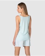 Pijama corto de mujer tirantes lisos y cuello redondo
