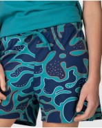 Women's short pajamas with Japanese sleeve graphic print