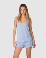 Pijama corto de mujer tirantes topitos