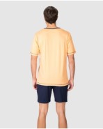 Men's short-sleeved graphic print pajamas