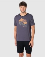 Men's short-sleeved pajamas in bamboo fabric