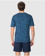 Men's short-sleeved graphic print pajamas