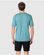 Men's short-sleeved graphic print pajamas