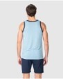 Men's sleeveless short pajamas with graphic print