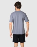 Men's short-sleeved pajamas with graphic detail
