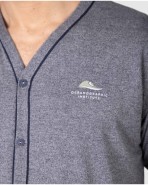 Men's short-sleeved pajama set with button closure