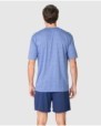 Men's short-sleeved pajama set with button closure