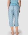 Women's capri pants with elastic waistband and side pockets