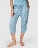 Pantalons pirata de dona amb cintura elàstica i butxaques laterals