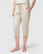 Pantalons pirata de dona amb cintura elàstica i butxaques laterals