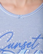 Pijama pirata de dona màniga curta Detall llaç