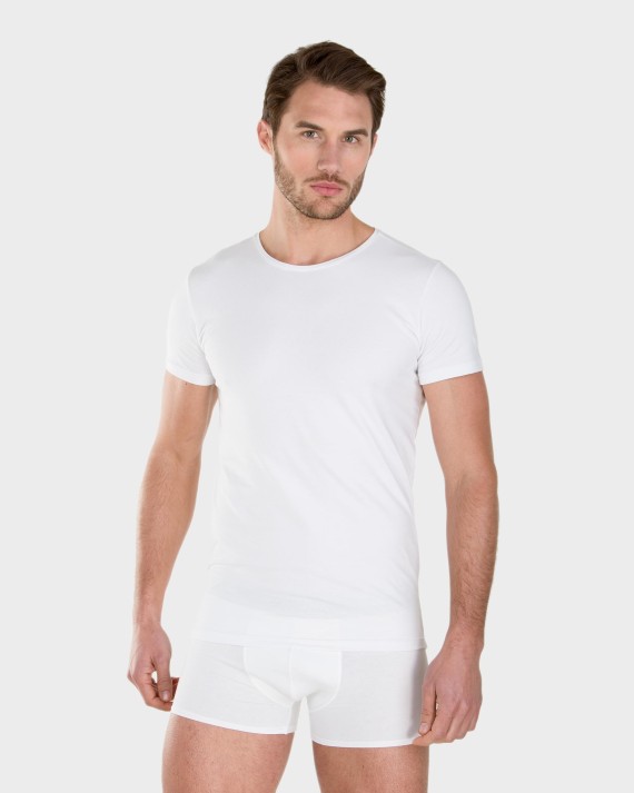 CAMISETA INTERIOR HOMBRE BLANCO