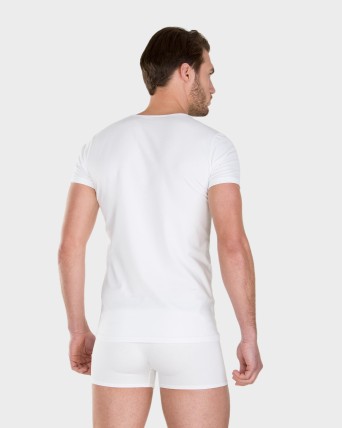 CAMISETA INTERIOR HOMBRE BLANCO