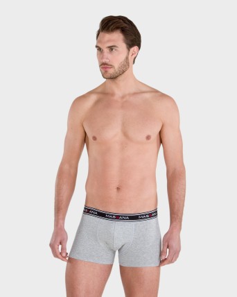 PACK 3 BOXERS HOME NEGRE, GRIS, BLANC