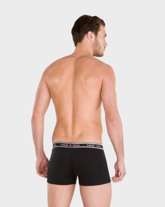 PACK 3 BOXERS HOMBRE NEGRO, GRIS, BLANCO