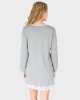 CAMISOLA MUJER GRIS FLORES