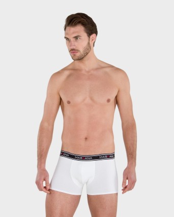 PACK 3 BOXERS HOMBRE NEGRO, GRIS, BLANCO