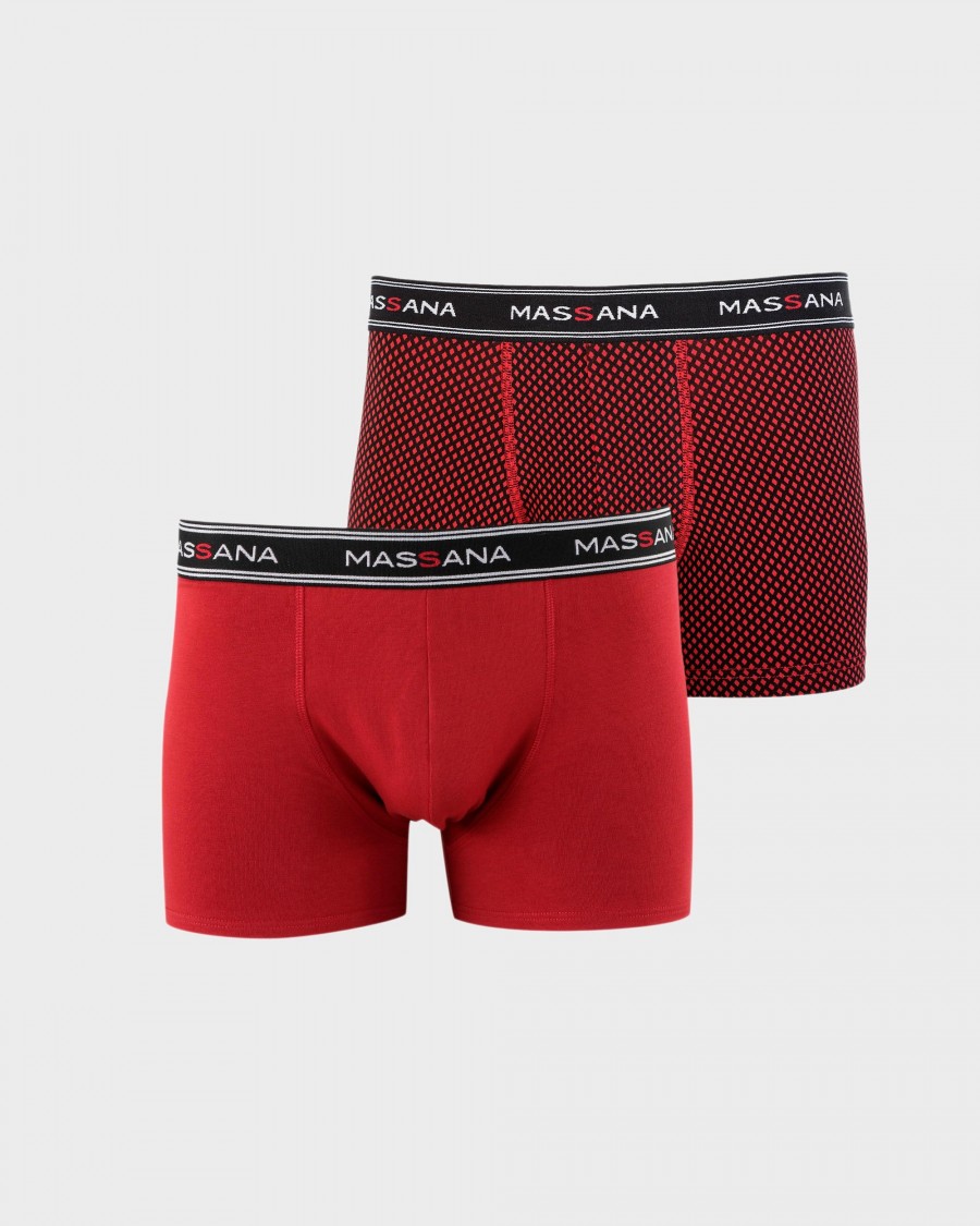 Download PACK 2 BOXER HOMBRE COLOR ROJO - CENTRO TEXTIL MASSANA S.L.