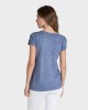 Camiseta de mujer 100% algodón de manga corta