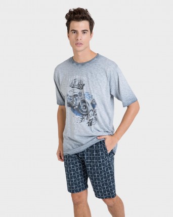 Pijama de hombre 100% algodón