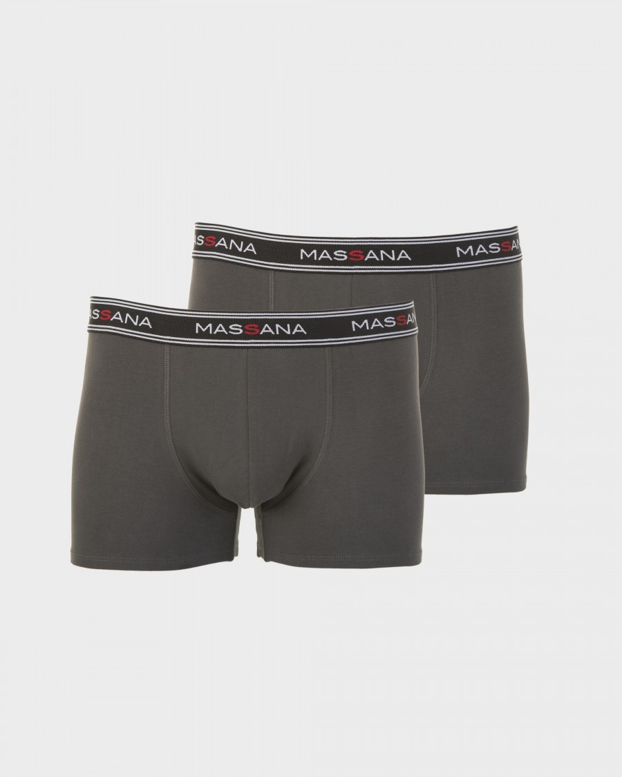 PACK 2 BOXERS GRIS