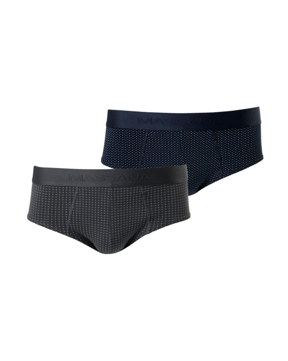 PACK 2 SLIPS HOMBRE MICROESTAMPADO AZUL Y GRIS