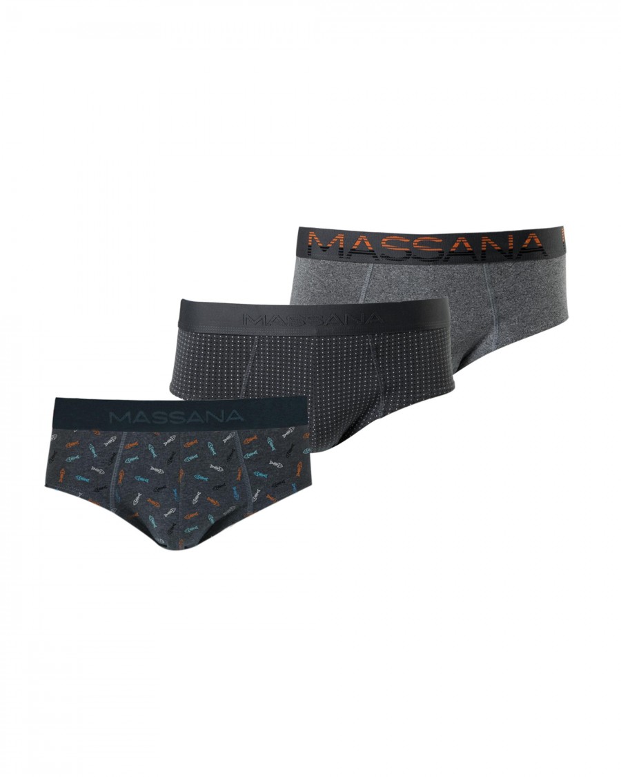 PACK 3 SLIPS HOMBRE COMBO EN GRIS